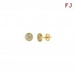 Yellow gold diamond earrings 