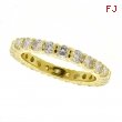 Yellow gold eternity diamond ring