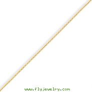 Yellow Rhodium Over Brass 1.70mm Plated Ball Chain